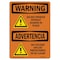 Signmission OSHA WARNING, Do Not Operate W/O Guards Bilingual, 10in X 7in Rigid Plastic, OS-WS-P-710-L-12562 OS-WS-P-710-L-12562 - alternate 1